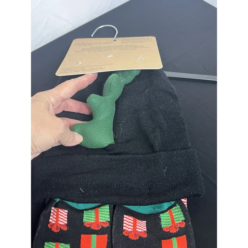 LeGale Ugly Christmas Party Collection Christmas Tree Rex‎ Lighted Hat/Socks-